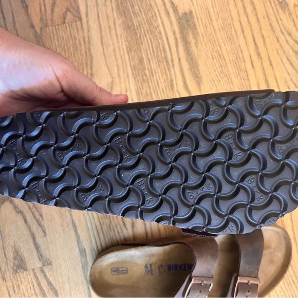 New Birkenstocks Arizona Oiled Leather Brown Authentic Sandals sz 41 size 10 - Picture 5 of 5